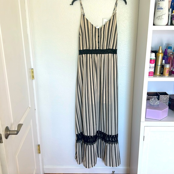 Full length summer dress BoHo style with inner lining. - Picture 1 of 6
